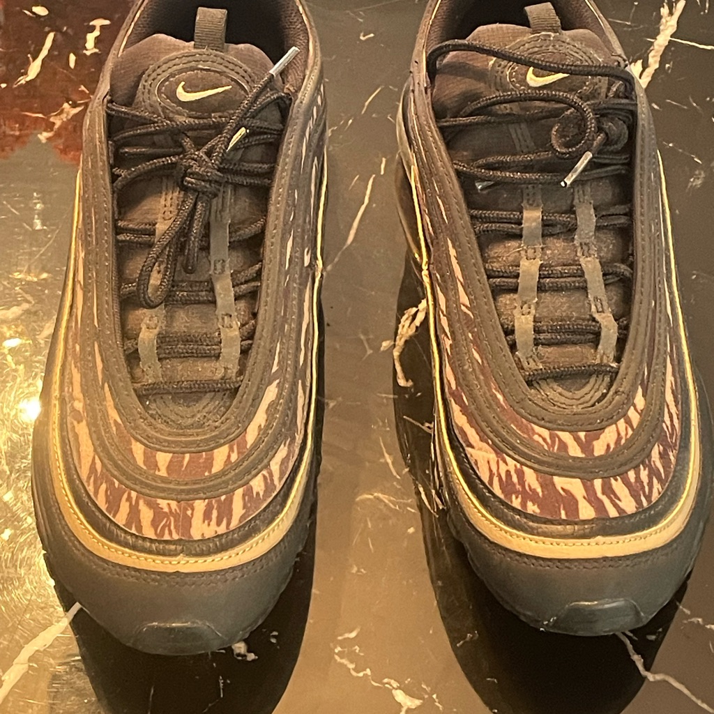Nike Air Max 97 “Tiger Camo” Black/Beige (Worn Once)